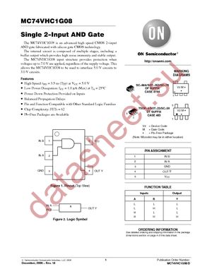 MC74VHC1G08DFT1G datasheet  